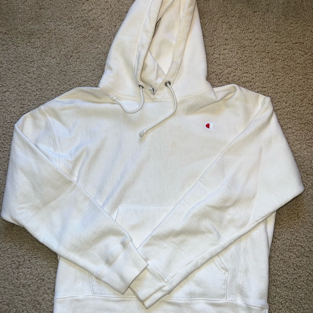 Champion Men's Classic White Hoodie
